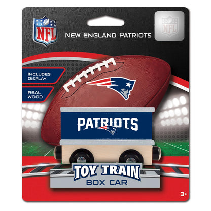 New England Patriots Wooden Toy Train Box Car