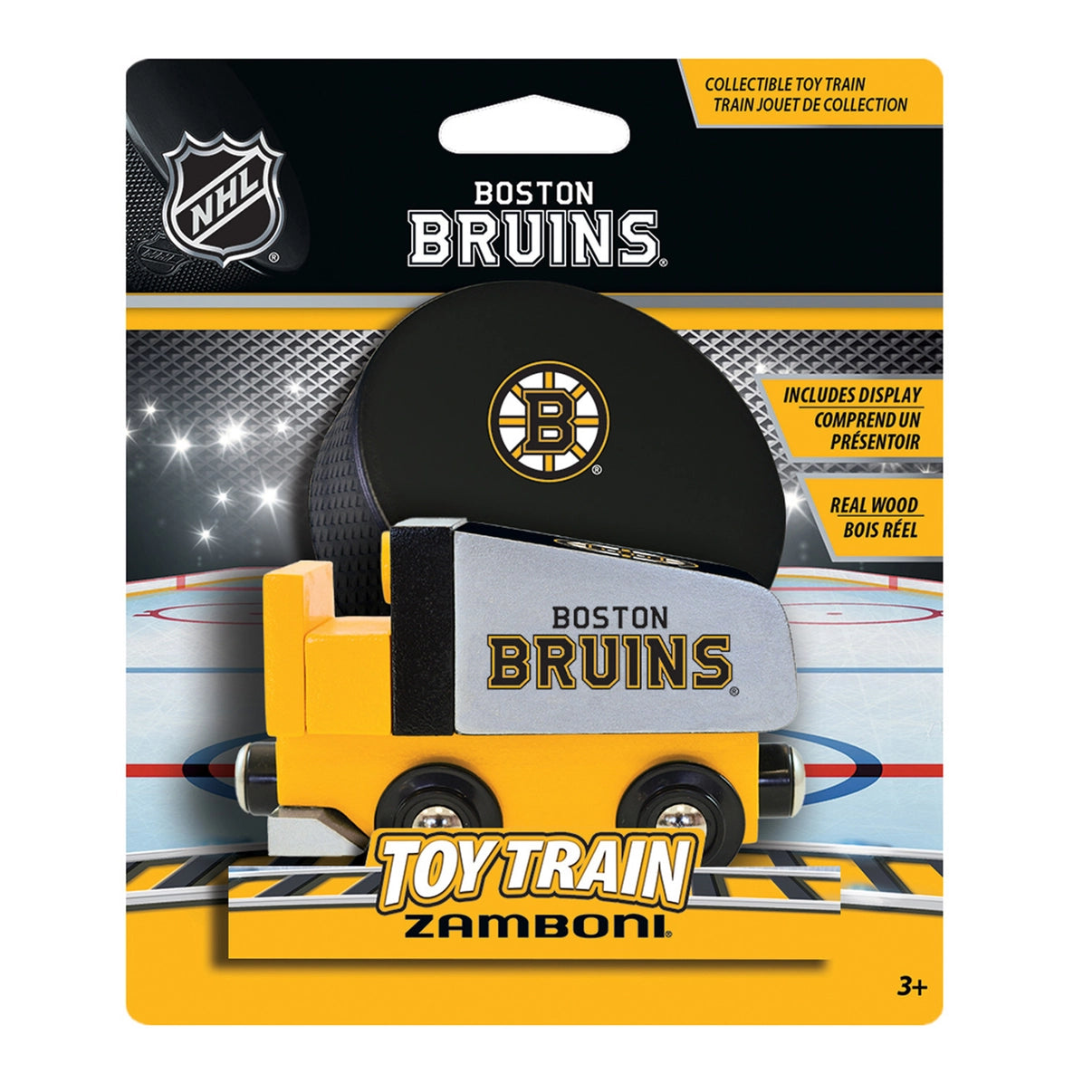 Boston Bruins Zamboni Wooden Toy Train Vehicle