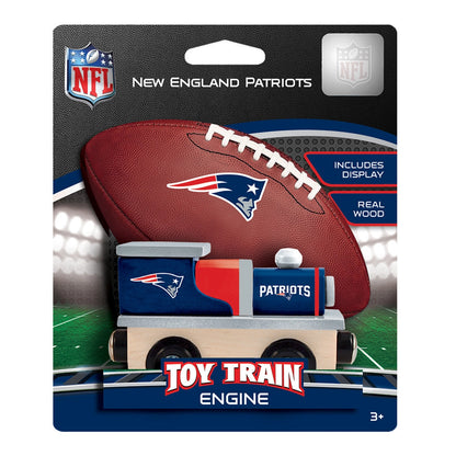 New England Patriots Wooden Toy Train Locomotive