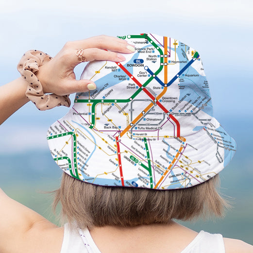 Boston MBTA Map Bucket Hat (ADULT)