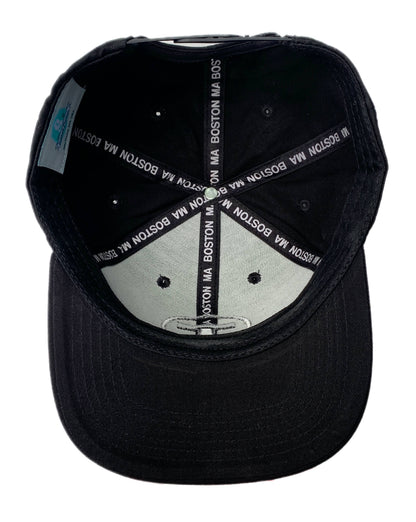 Adult Boston MBTA T Logo Flat Brim Hat Black