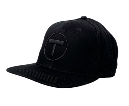 Adult Boston MBTA T Logo Flat Brim Hat Black