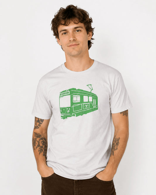 Boston MBTA Green Line Type 9 T-Shirt Dove Gray (ADULT)
