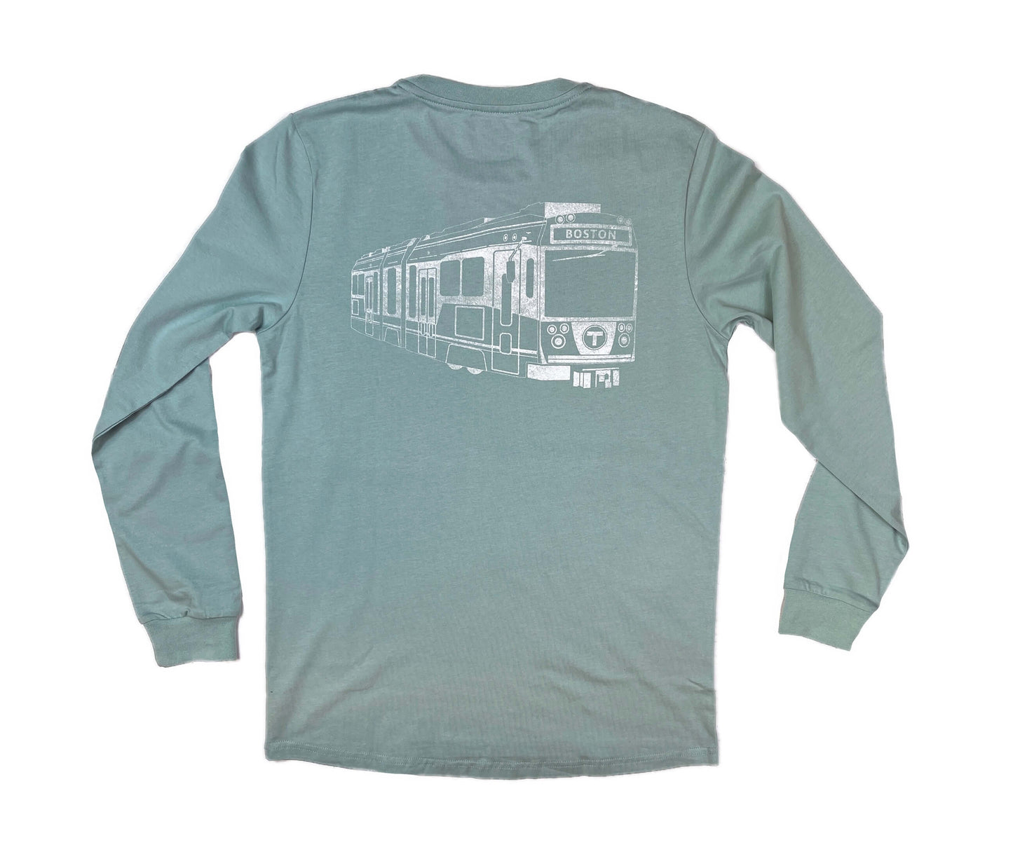 Boston MBTA Green Line Trolley & T Logo Long Sleeve Shirt (TODDLER/YOUTH/ADULT)