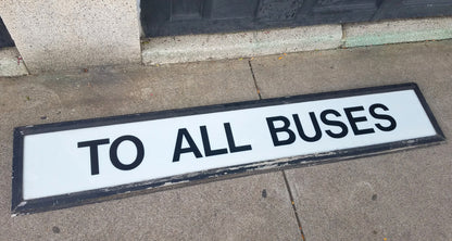 Harvard Station Overhead Sign: TO ALL BUSES - 50% OFF SALE!