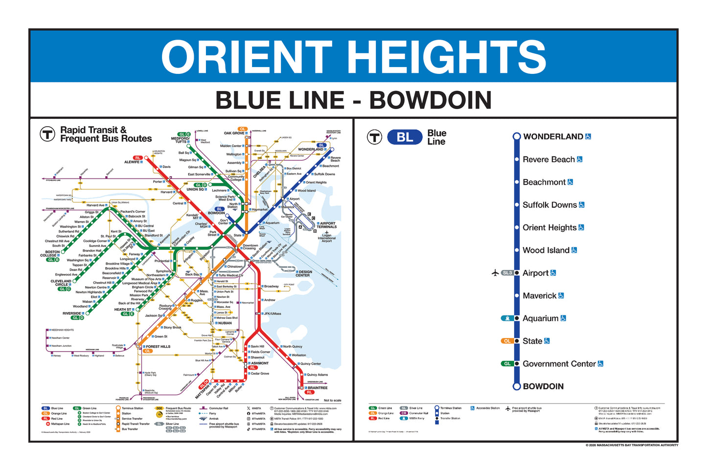 Boston MBTA Blue Line Station Panel Prints