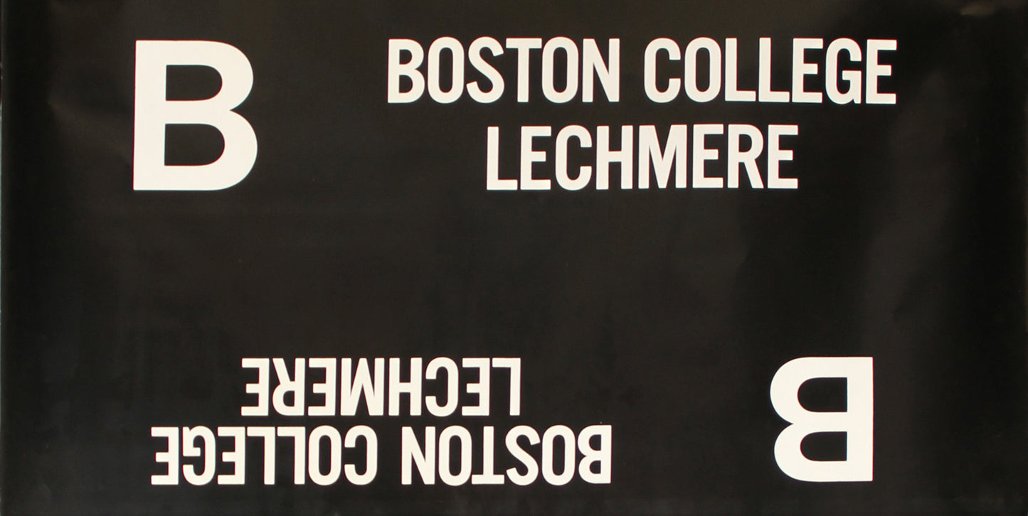 B Boston College Lechmere Rollsign Curtain (Boeing LRV Side Destination)