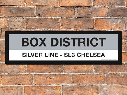 Boston MBTA SILVER LINE Framed Replica Station Signs
