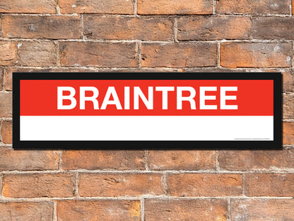 Boston MBTA RED LINE Framed Replica Station Signs