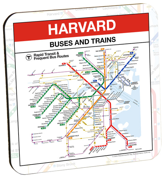 Boston MBTA Harvard Red Line Station Coaster