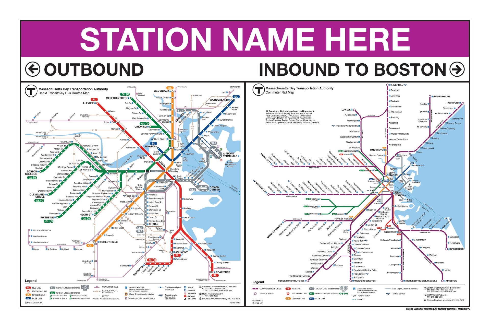 MBTA Commuter Rail Station Panel Prints SOUTH STATION DESTINATIONS (18 – MBTAgifts mbta-commuter-rail-station-panel-prints-south-station-destinations-18-mbtagifts