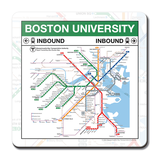 MBTA Boston University Green Line Station Coaster