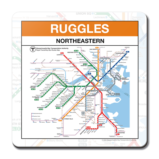 MBTA Ruggles/Northeastern Orange Line Station Coaster