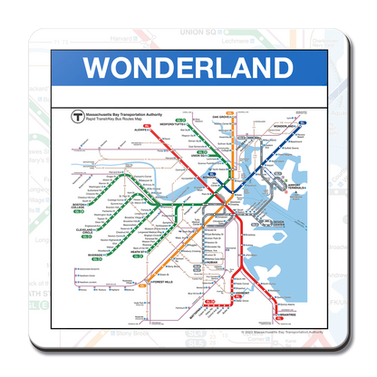 MBTA Wonderland Blue Line Station Coaster