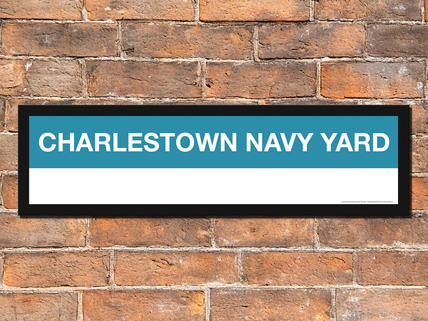 Boston MBTA FERRY Framed Replica Station Signs