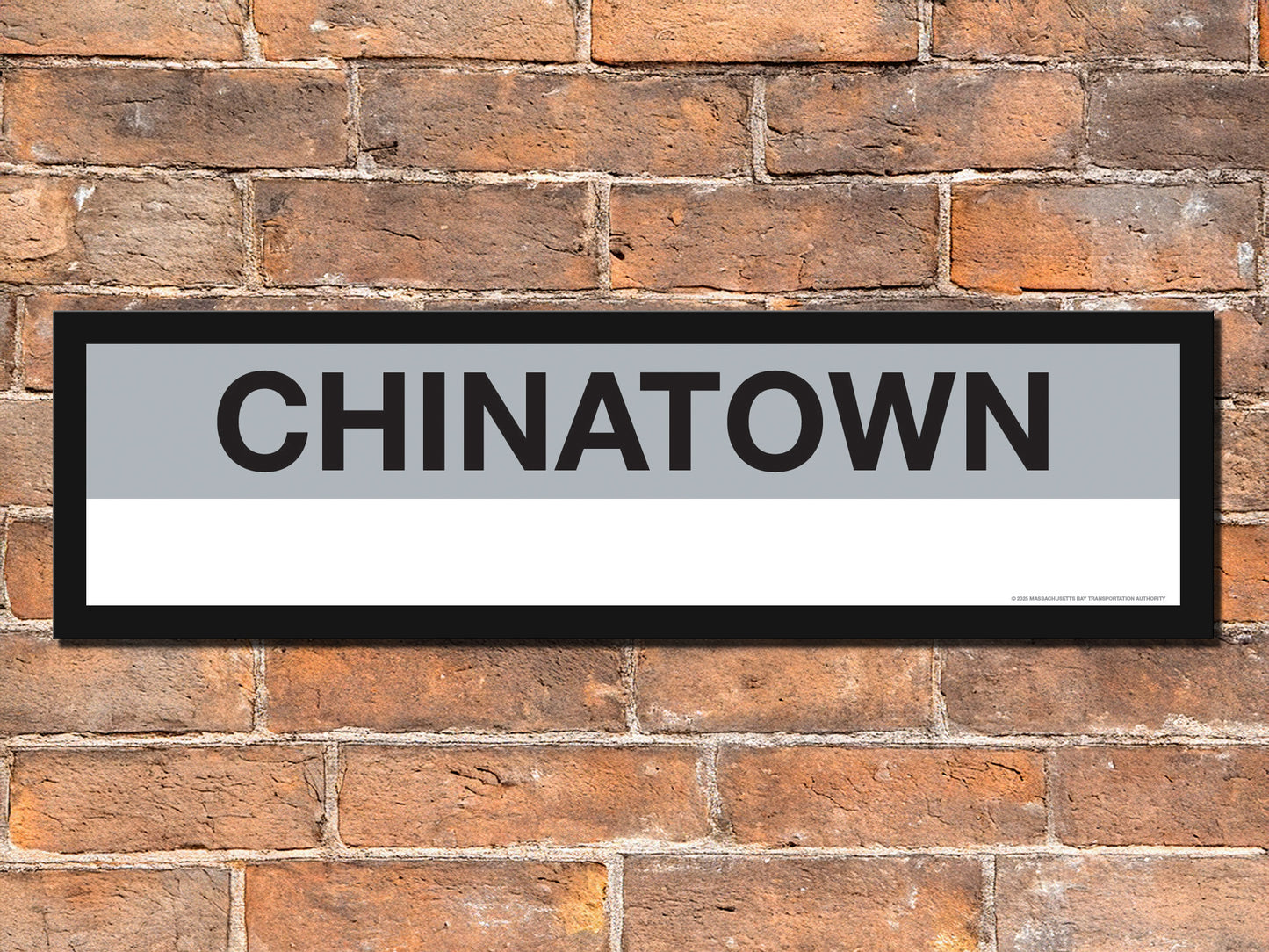 Boston MBTA SILVER LINE Framed Replica Station Signs