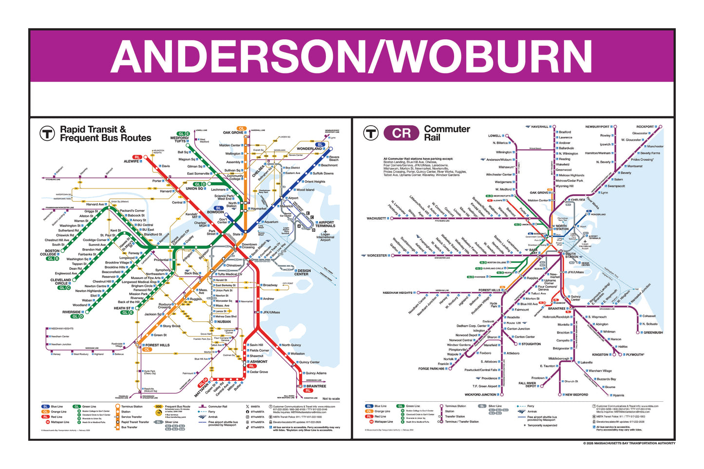 Boston MBTA Commuter Rail Station Panel Prints