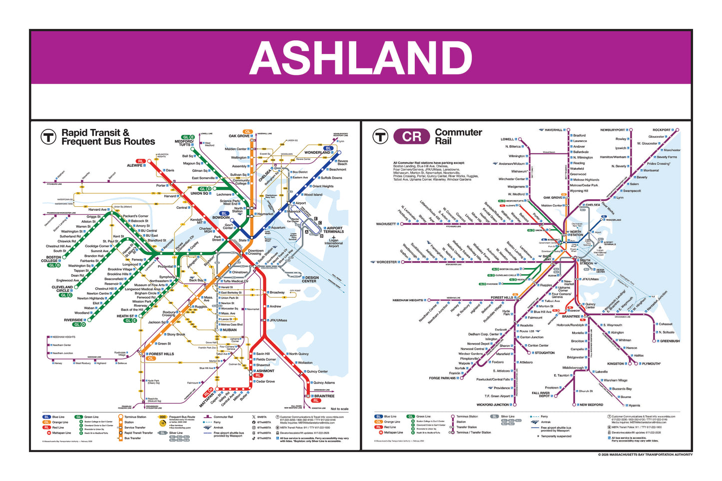Boston MBTA Commuter Rail Station Panel Prints