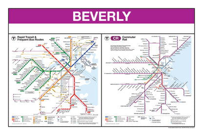 Boston MBTA Commuter Rail Station Panel Prints (A-F)