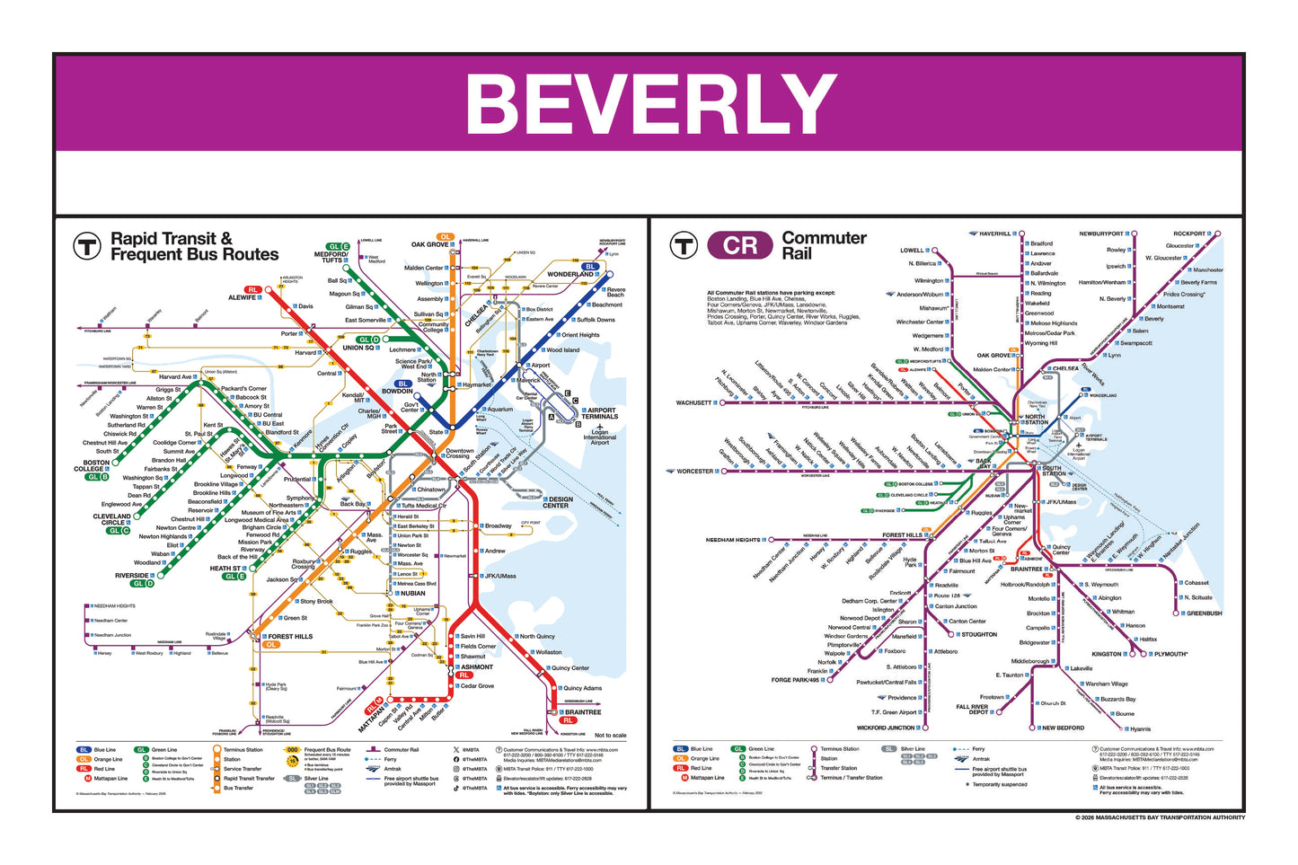 Boston MBTA Commuter Rail Station Panel Prints