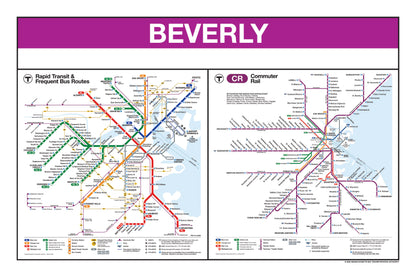 Boston MBTA Commuter Rail Station Panel Prints