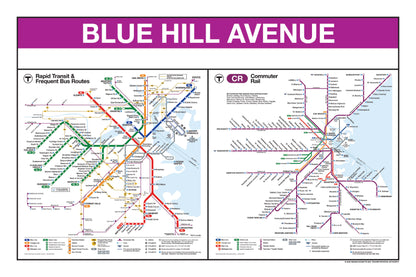 Boston MBTA Commuter Rail Station Panel Prints (A-F)