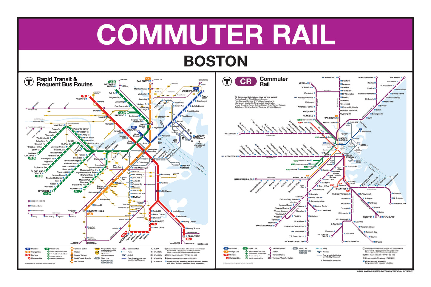 Boston MBTA Commuter Rail Station Panel Prints