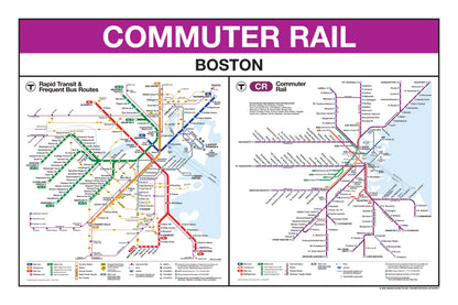 Boston MBTA Commuter Rail Station Panel Prints