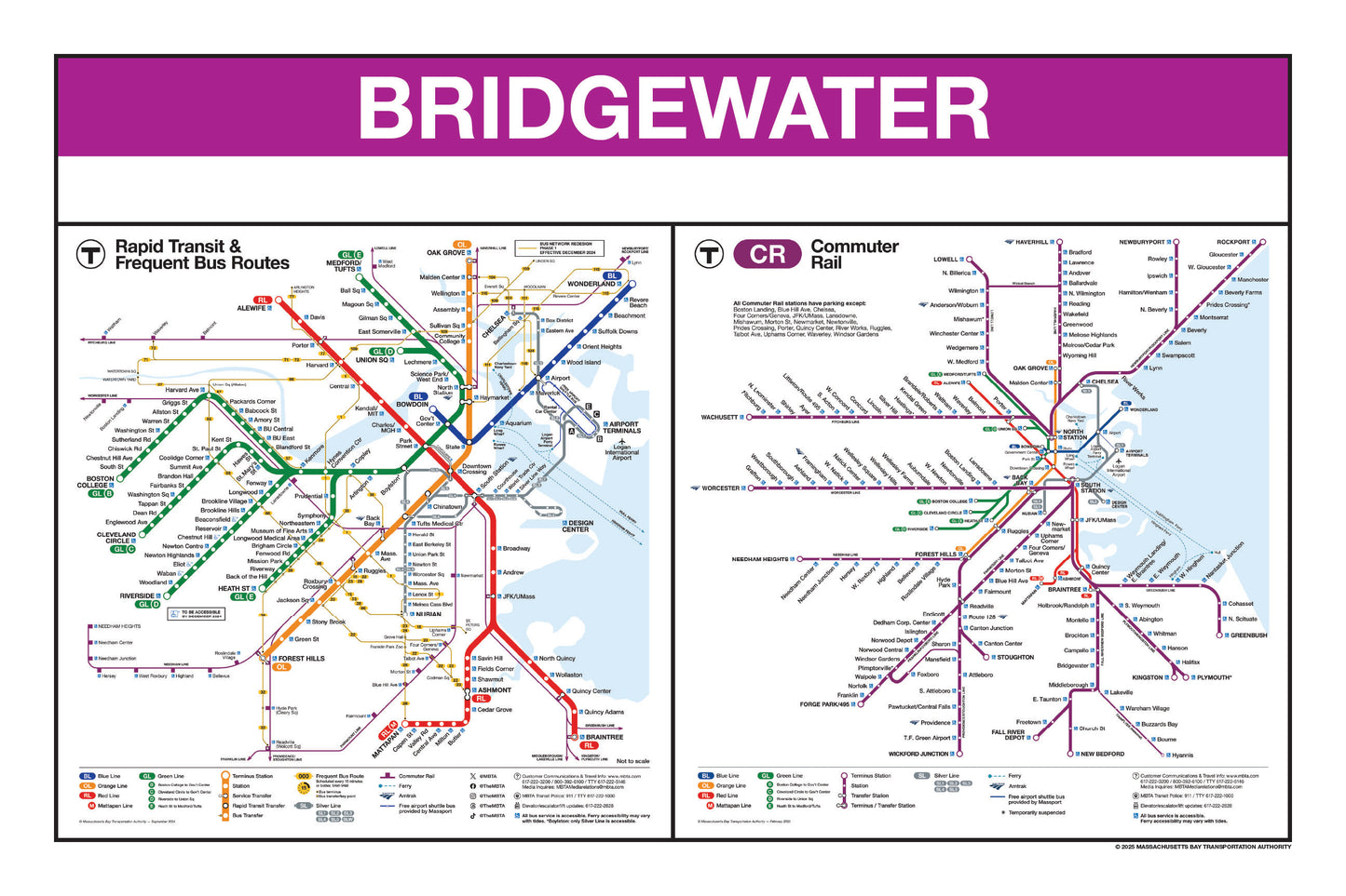 Boston MBTA Commuter Rail Station Panel Prints (A-F)