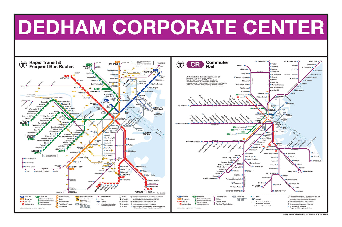 Boston MBTA Commuter Rail Station Panel Prints (A-F)
