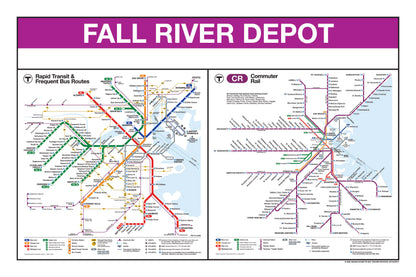 Boston MBTA Commuter Rail Station Panel Prints