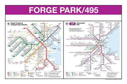 Boston MBTA Commuter Rail Station Panel Prints