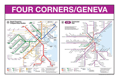 Boston MBTA Commuter Rail Station Panel Prints (A-F)