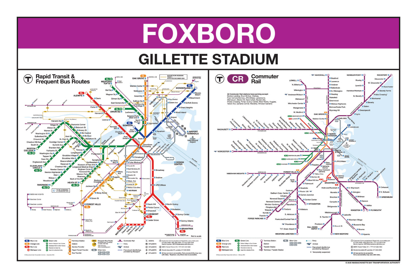 Boston MBTA Commuter Rail Station Panel Prints (A-F)
