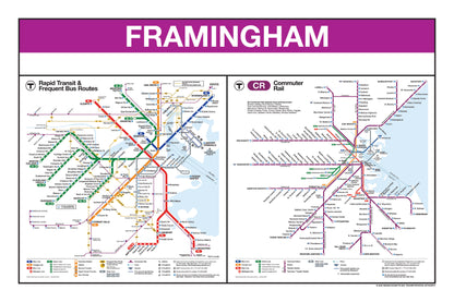 Boston MBTA Commuter Rail Station Panel Prints (A-F)