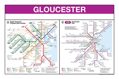 Boston MBTA Commuter Rail Station Panel Prints