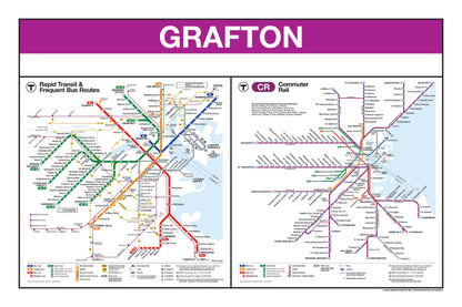 Boston MBTA Commuter Rail Station Panel Prints (G-M)