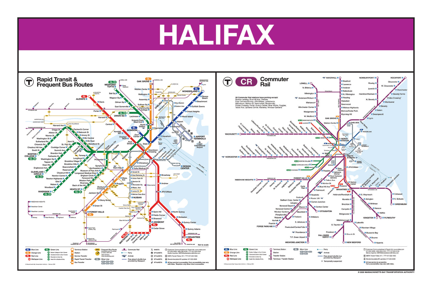 Boston MBTA Commuter Rail Station Panel Prints
