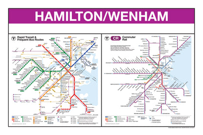 Boston MBTA Commuter Rail Station Panel Prints