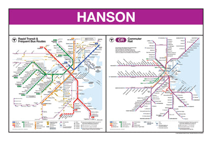 Boston MBTA Commuter Rail Station Panel Prints (G-M)