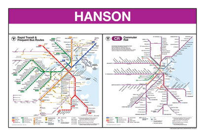 Boston MBTA Commuter Rail Station Panel Prints