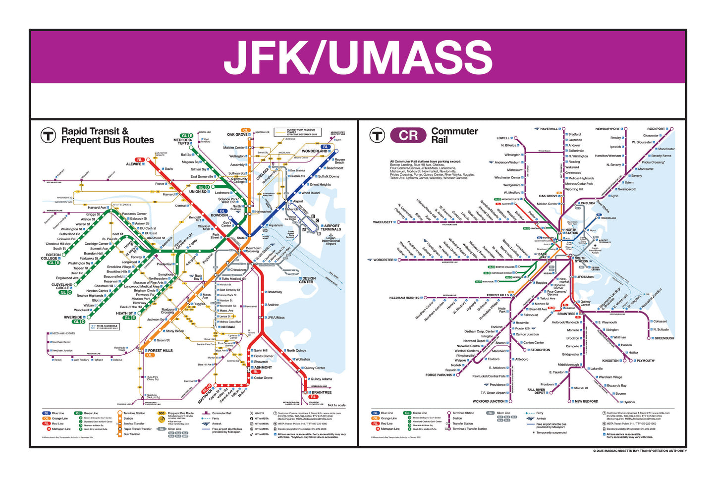Boston MBTA Commuter Rail Station Panel Prints (G-M)