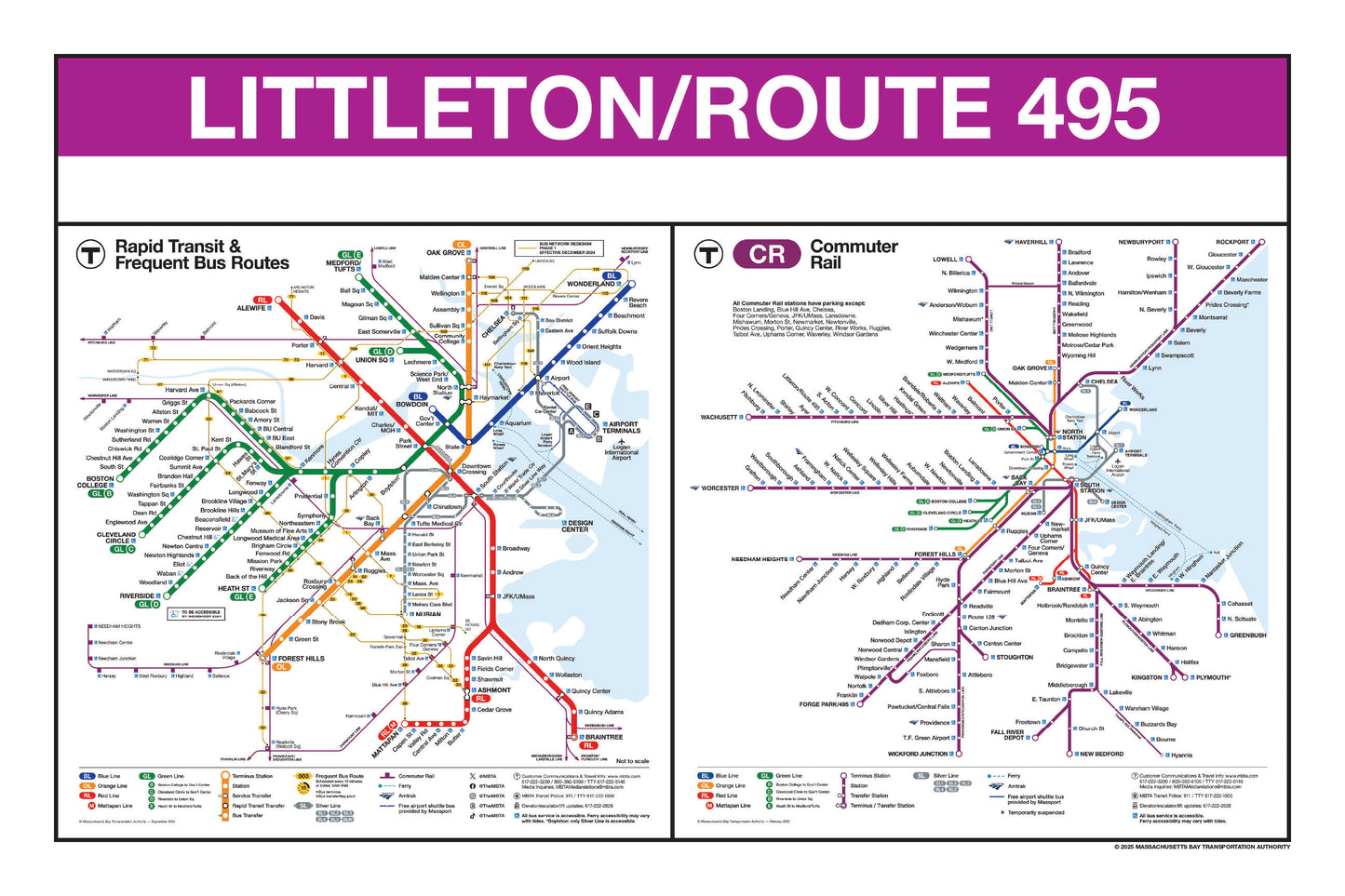 Boston MBTA Commuter Rail Station Panel Prints (G-M)