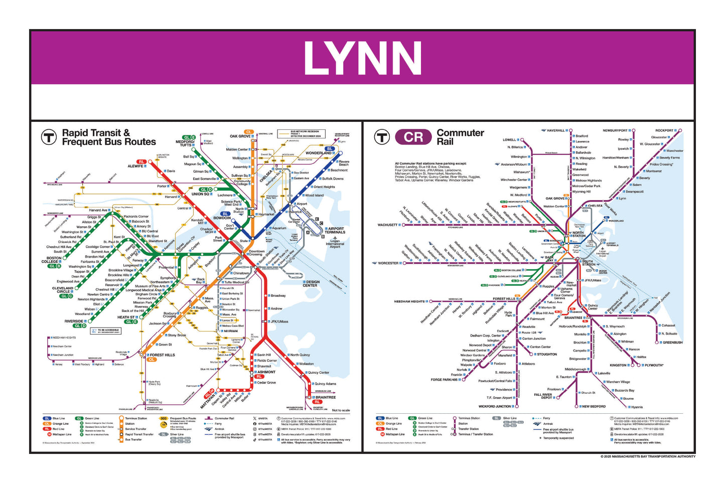 Boston MBTA Commuter Rail Station Panel Prints (G-M)