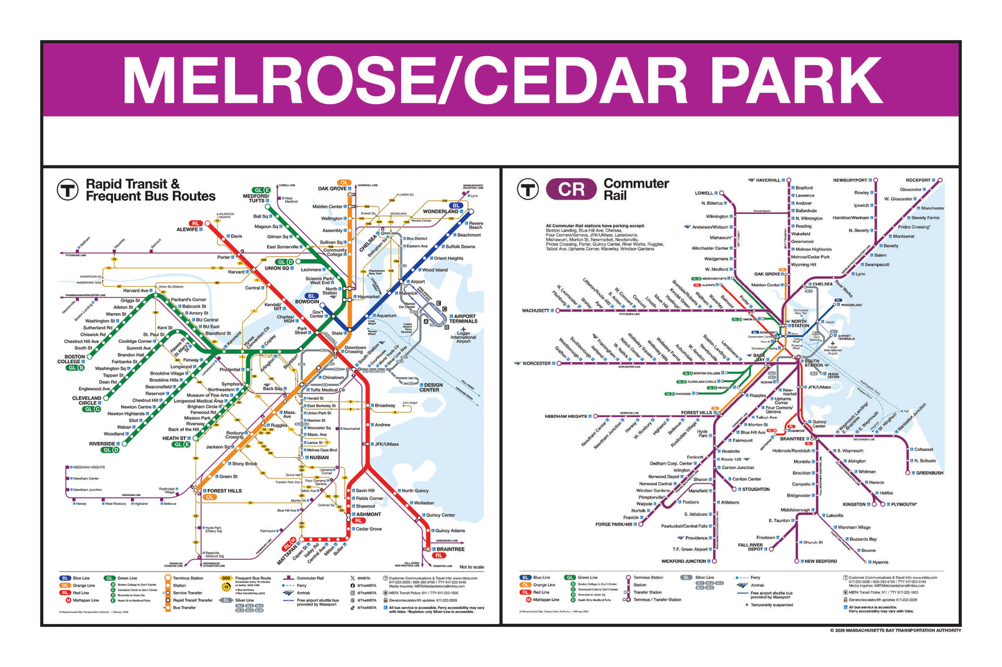 Boston MBTA Commuter Rail Station Panel Prints