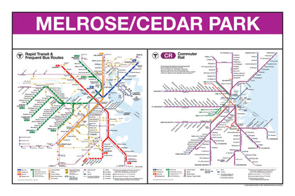 Boston MBTA Commuter Rail Station Panel Prints