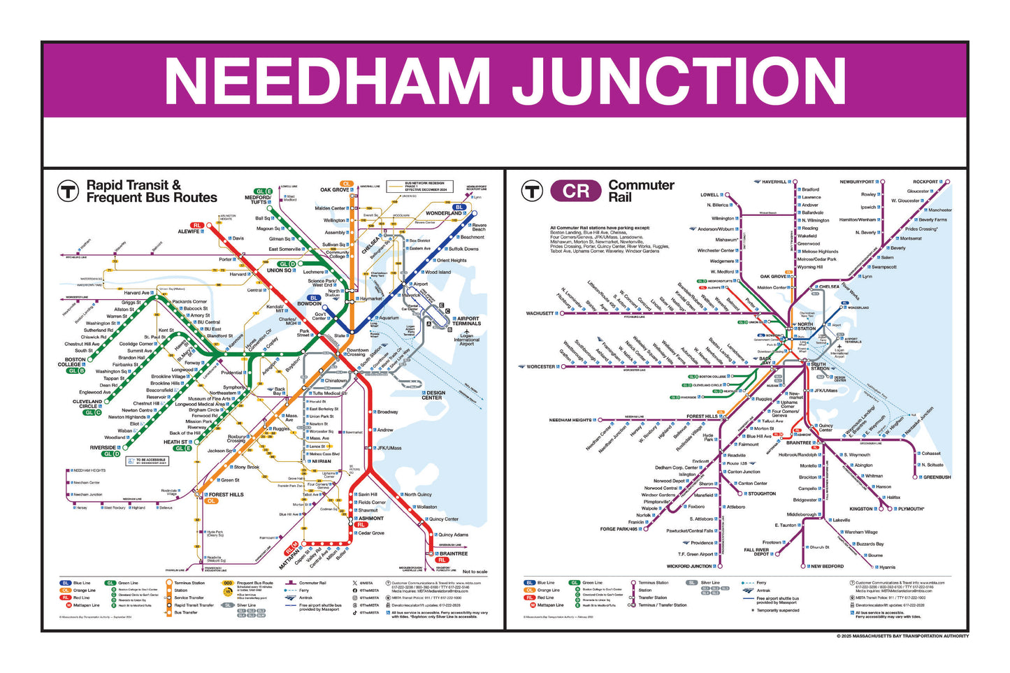 Boston MBTA Commuter Rail Station Panel Prints (N-R)