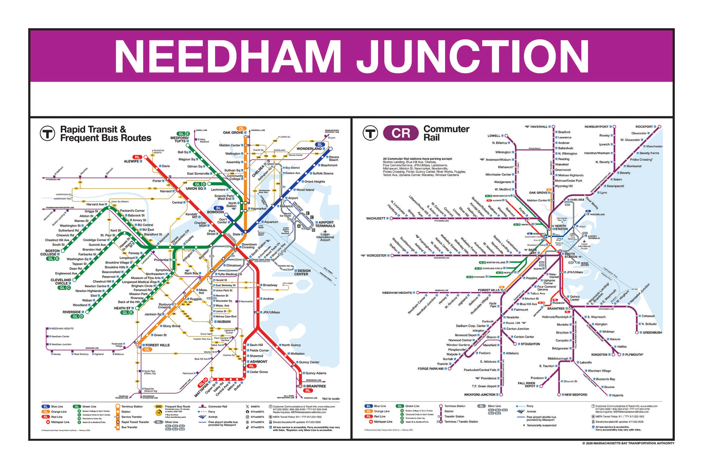 Boston MBTA Commuter Rail Station Panel Prints