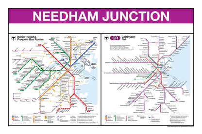 Boston MBTA Commuter Rail Station Panel Prints