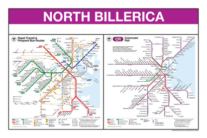 Boston MBTA Commuter Rail Station Panel Prints